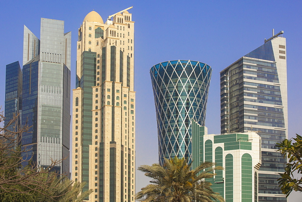 West Bay buildings, Doha, Qatar, Middle East