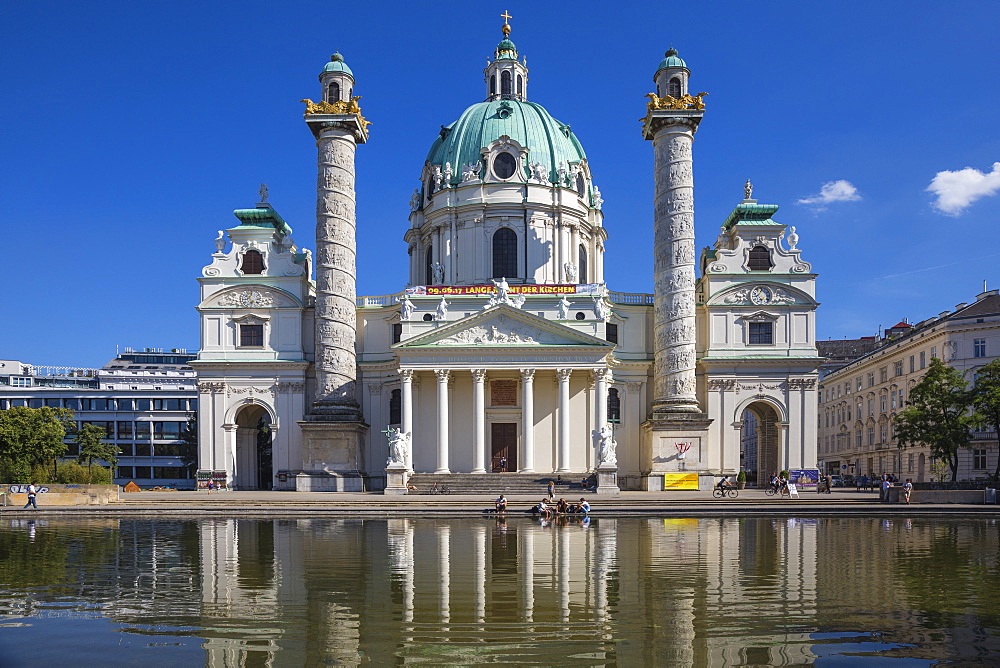 St. Charles Church (Karlskirche), Vienna, Austria, Europe