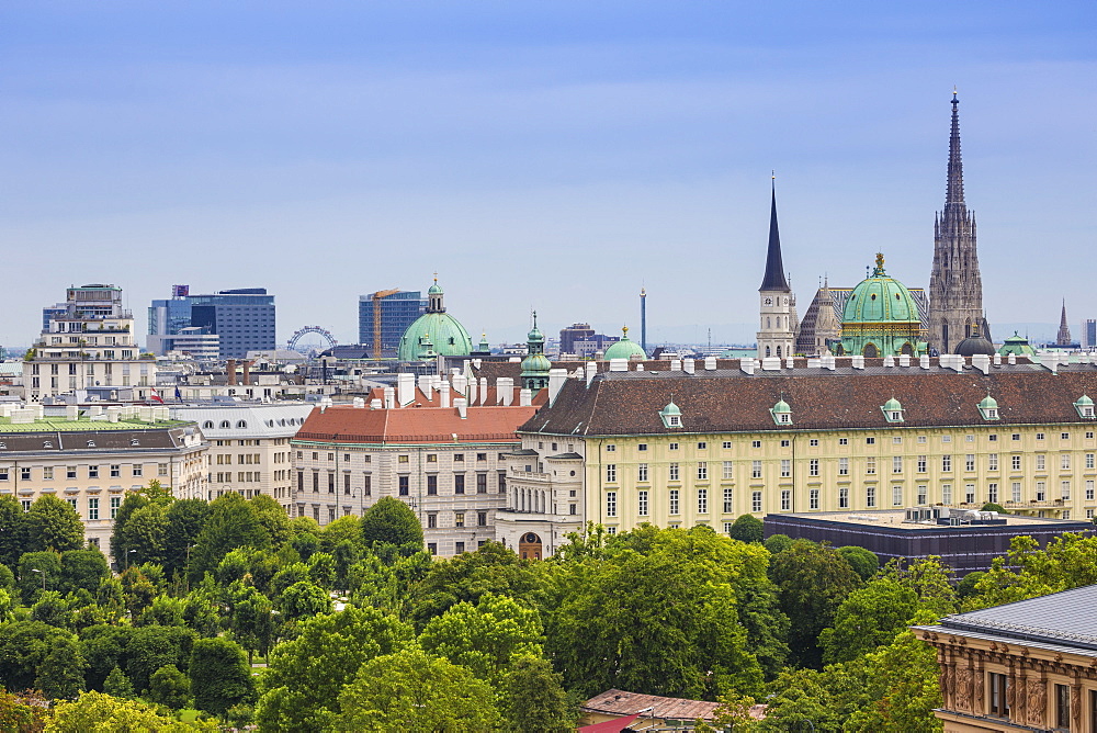 View of city, Vienna, Austria, Europe