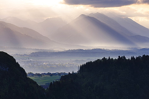 Sunrise, Julian Alps, Gorenjska, Upper Carniola Region, Slovenia, Europe