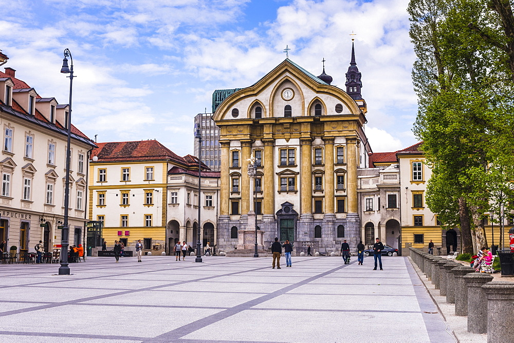 Ursuline Church of the Holy Trinity, Ljubljana, Slovenia, Europe