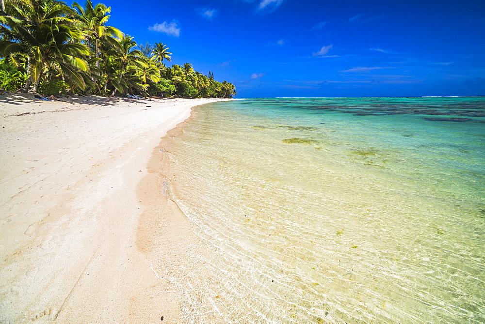 Beach at Titikaveka, Rarotonga, Cook Islands, South Pacific Ocean, Pacific