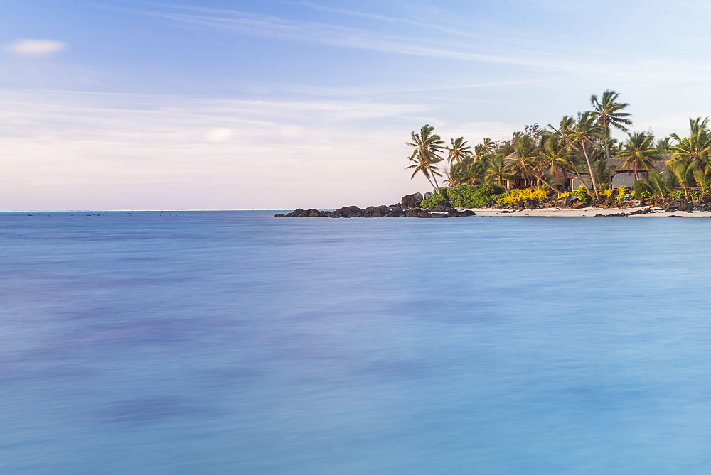 Muri Lagoon sunrise, Rarotonga, Cook Islands, South Pacific, Pacific