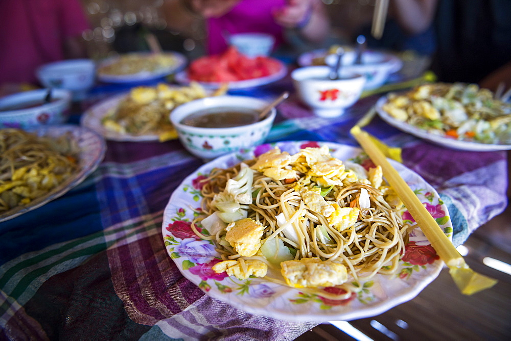 Traditional Burmese noodles, Myanmar (Burma), Asia