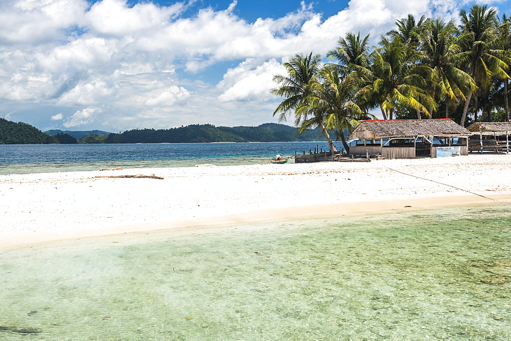 Twin Beach, a tropical, white sandy beach near Padang in West Sumatra, Indonesia, Southeast Asia, Asia