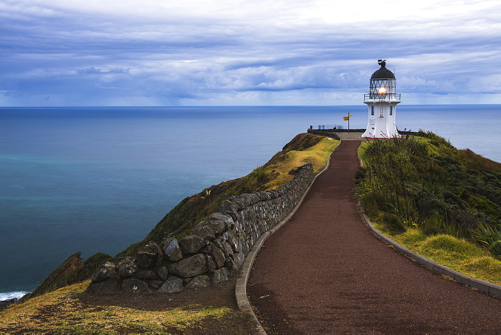 Cape Reinga Lighthouse (Te Rerenga Wairua Lighthouse), Aupouri Peninsula, Northland, North Island, New Zealand, Pacific