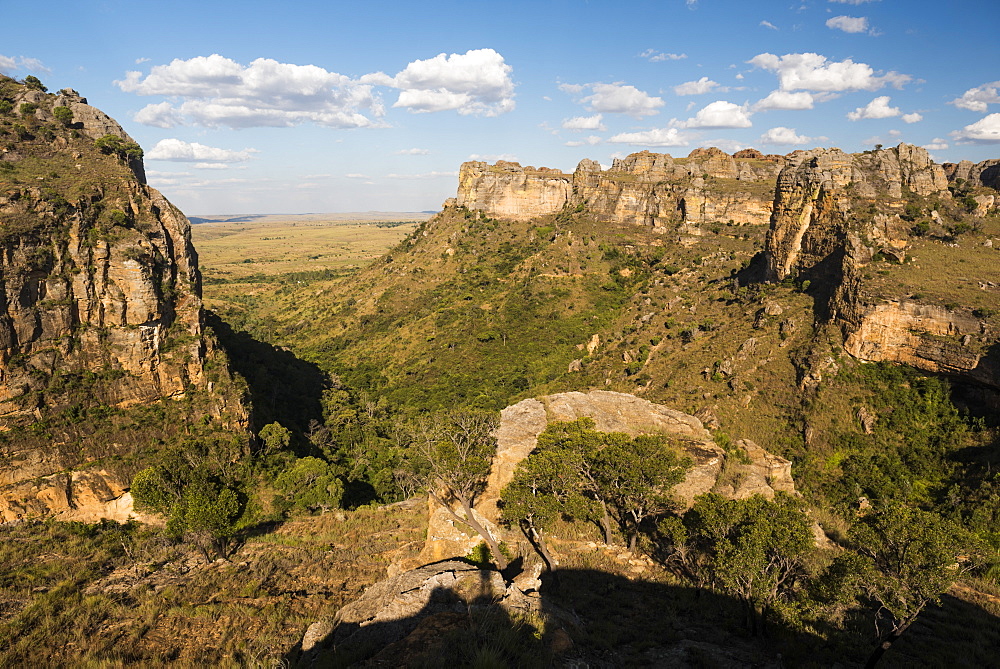 Canyon in Isalo National Park at sunset, Ihorombe Region, Southwest Madagascar, Africa