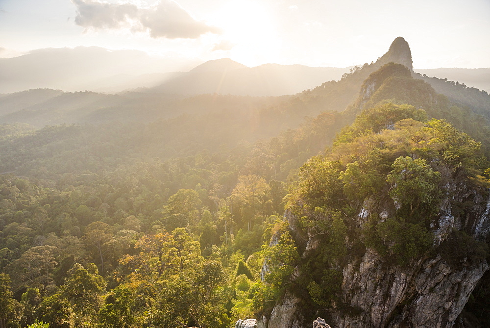 Bukit Tabur Mountain at sunrise, Kuala Lumpur, Malaysia, Southeast Asia, Asia