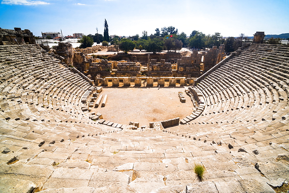 Myra Amphitheatre, the largest in Lycia, Demre, Antalya Province, Anatolia, Turkey, Asia Minor, Eurasia