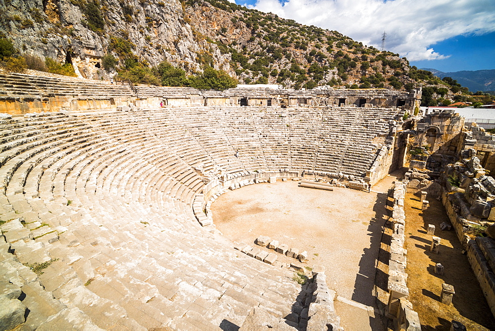 Myra Amphitheatre, the largest in Lycia, Demre, Antalya Province, Anatolia, Turkey, Asia Minor, Eurasia