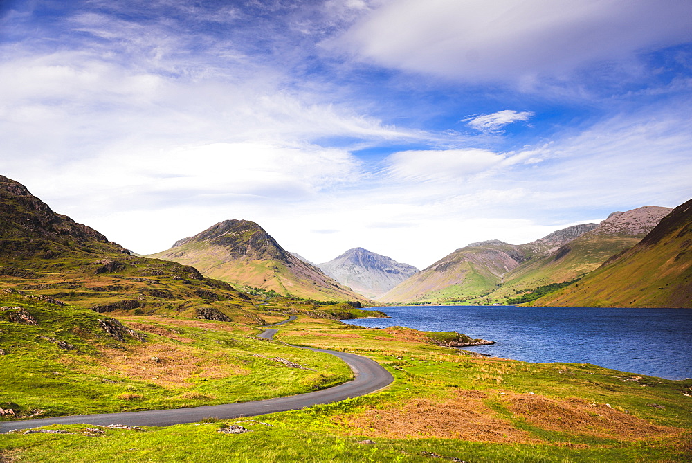 Wastwater (Wast Water), a lake in the Wasdale Valley, Lake District National Park, UNESCO World Heritage Site, Cumbria, England, United Kingdom, Europe