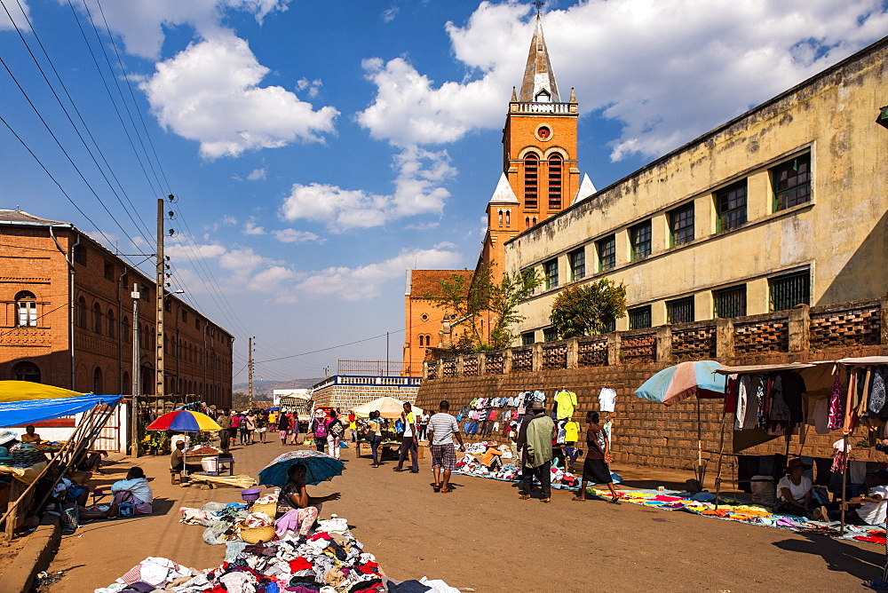 Market at Antsirabe, Vakinankaratra Region, Madagascar, Africa