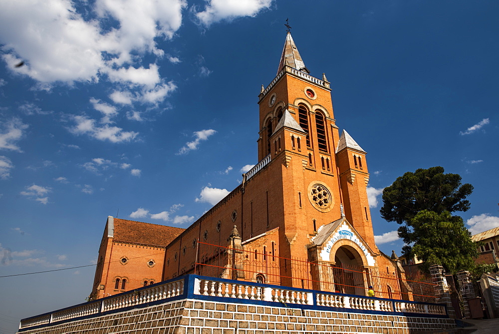 Church near Antsirabe, Vakinankaratra Region, Madagascar, Africa