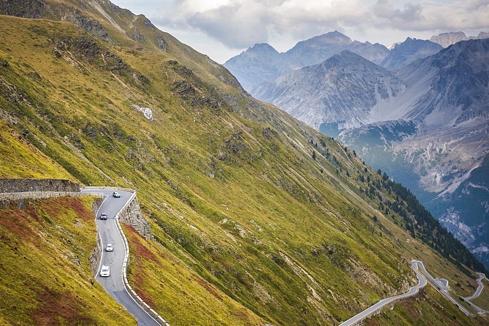 Stelvio Pass, South Tyrol side, Valtellina, Lombardy, Italy, Europe