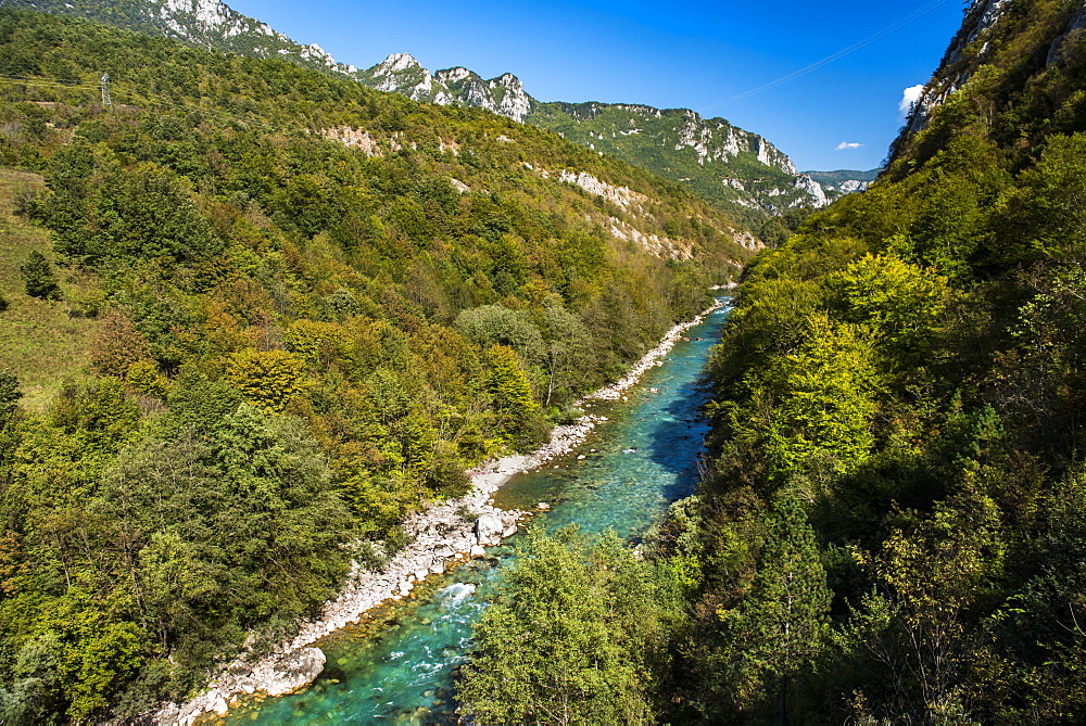 Tara River Canyon Gorge, Bosnia and Herzegovina border with Montenegro, Europe