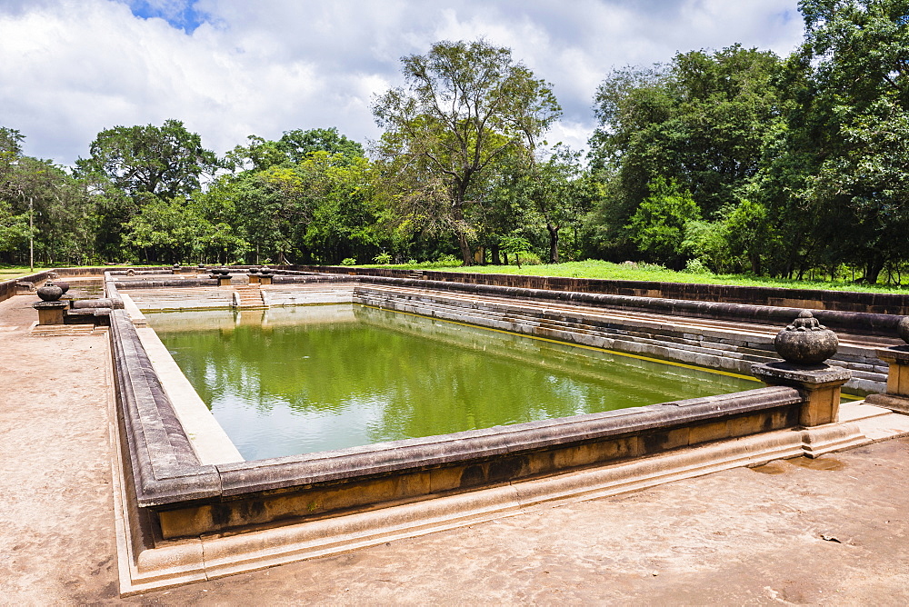 Twin Ponds (Kuttam Pokuna), Sacred City of Anuradhapura, UNESCO World Heritage Site, Sri Lanka, Asia