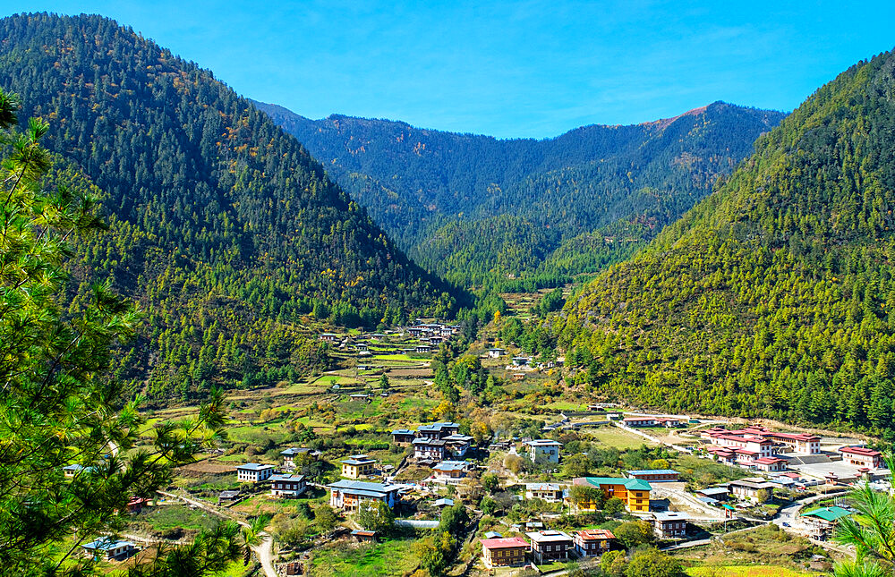 High vantage point, Haa Village, Bhutan, Asia