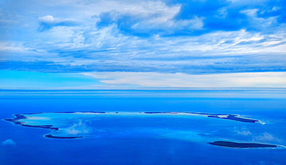 Aerial view, Cocos (Keeling) Islands, Indian Ocean, Asia