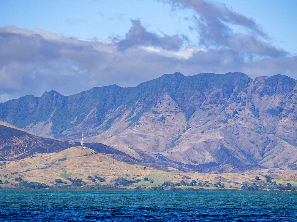 Scene of the coast along the northeast side of Viti Levu, Fiji, South Pacific, Pacific