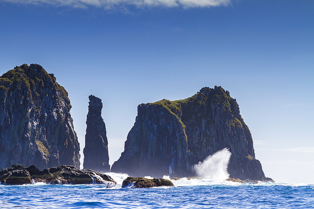 View of the waters surrounding Nightingale Island, part of the Tristan da Cunha Group, South Atlantic Ocean