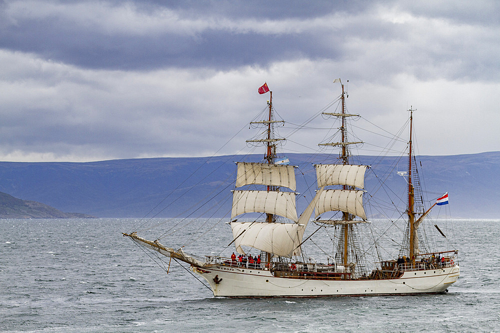 Expedition ship Europa operating from Ushuaia, Argentina to the Antarctic Peninsula in Antarctica, Southern Ocean.