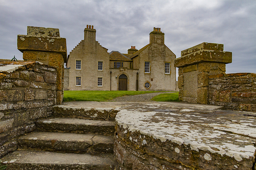 Skaill House, a merchants house and museum near Skara Brae, a Neolithic village constructed in 3,100 BC, Orkney Islands, Scotland.