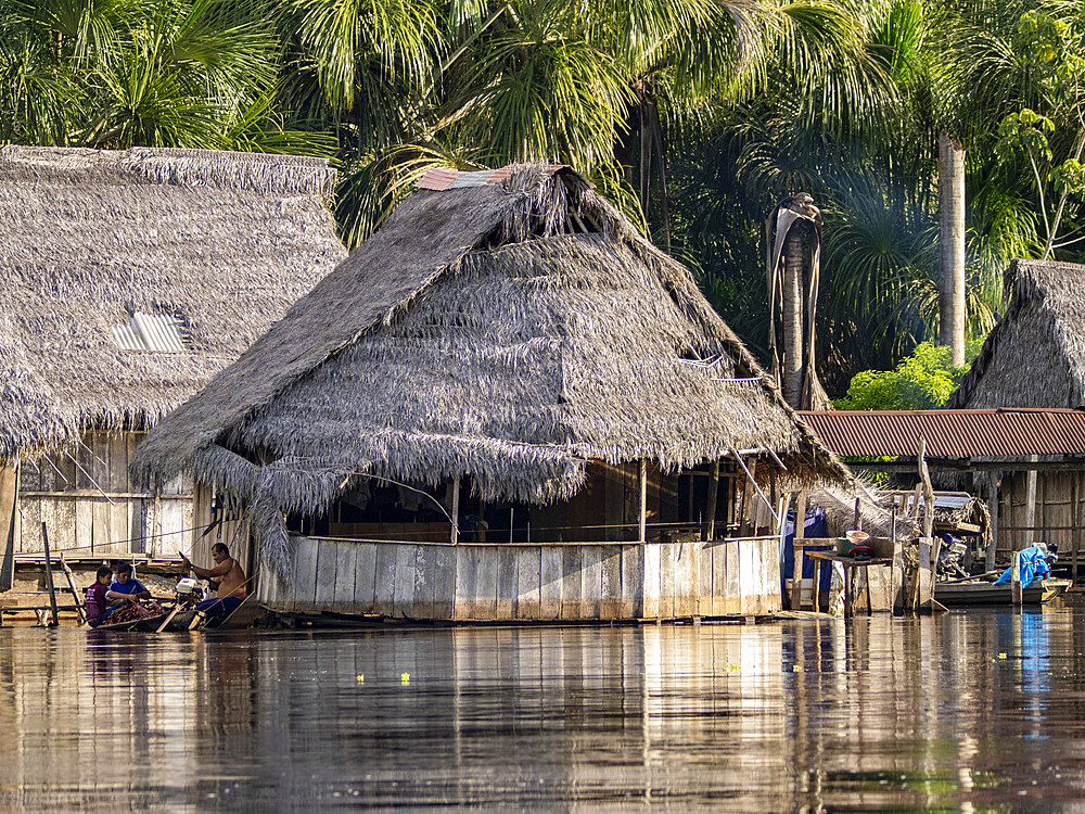 The second highest river level of the 21st century in a small village deep within the Pacaya Samiria Preserve, Peru.