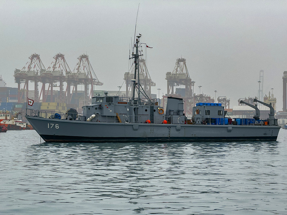 Scenes from Callao Harbor, the chief seaport in all of Peru, founded in 1537, just outside the city of Lima, Pacific Ocean.