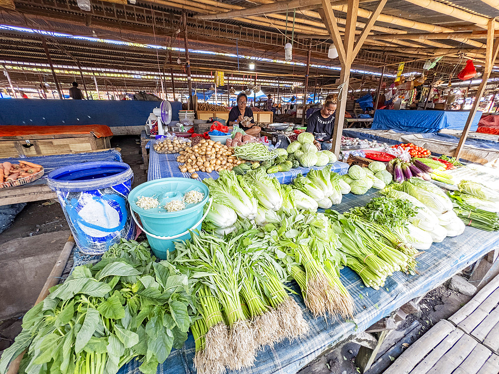 Items for sale at Pasar Alok, the local market in Maumere on the island of Flores, Lesser Sunda, Indonesia.