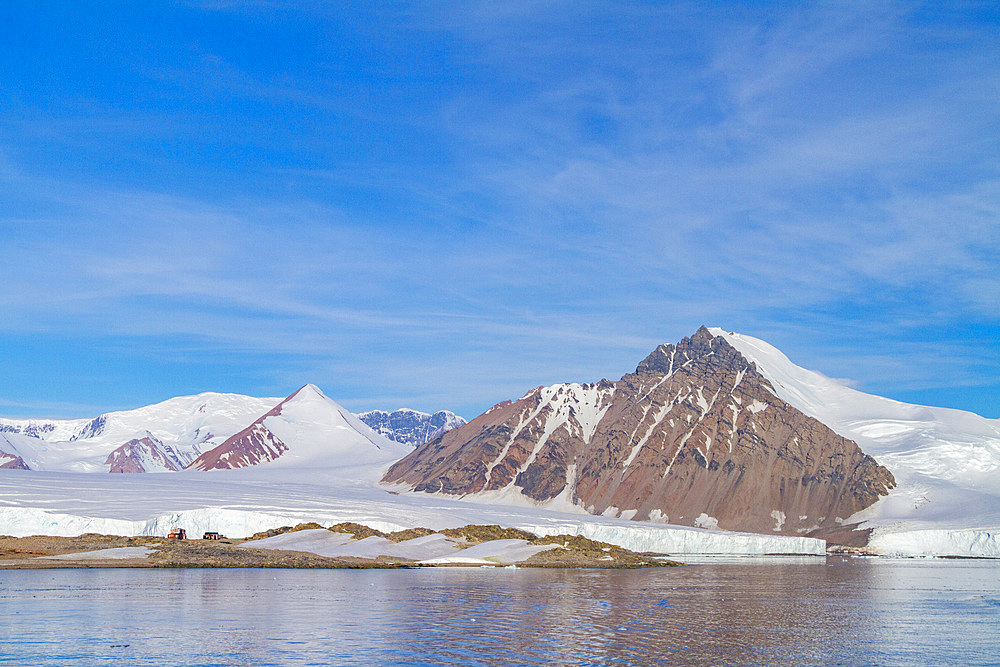 Views of the research base on Stonington Island, Antarctic Peninsula, Antarctica, Southern Ocean.