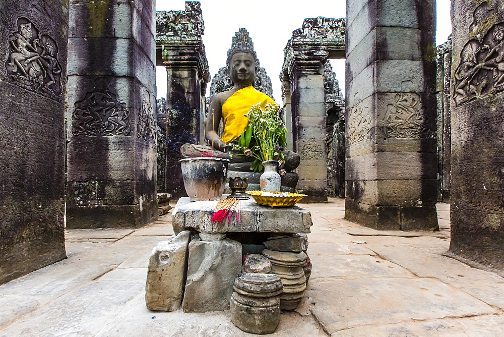 Shrine in Bayon Temple in Angkor Thom, Angkor, UNESCO World Heritage Site, Siem Reap Province, Cambodia, Indochina, Southeast Asia, Asia 