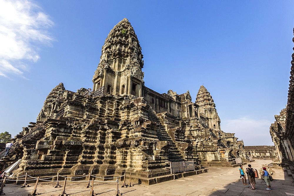 Raised terrace at Angkor Wat, Angkor, UNESCO World Heritage Site, Siem Reap Province, Cambodia, Indochina, Southeast Asia, Asia 