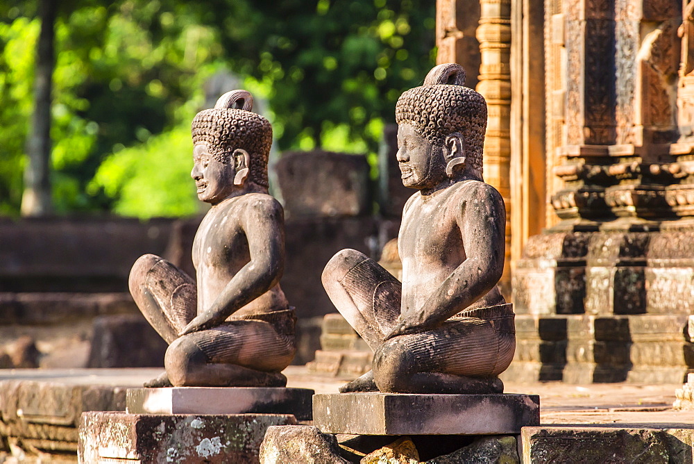 Banteay Srei Temple in Angkor, UNESCO World Heritage Site, Siem Reap Province, Cambodia, Indochina, Southeast Asia, Asia 