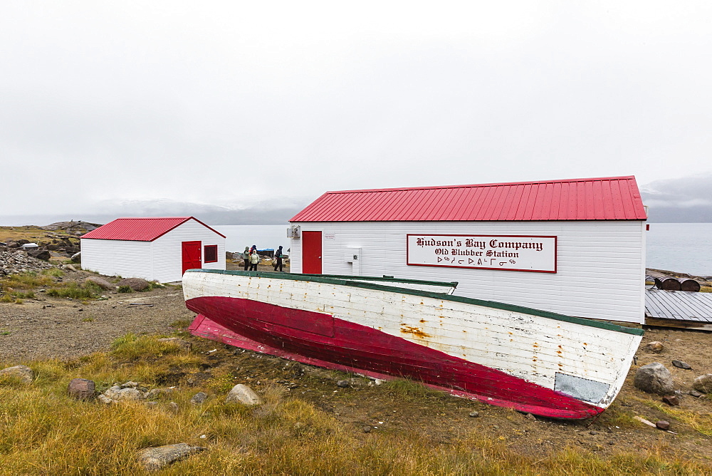 Hudson Bay Company whaling station in Pangnirtung, Nunavut, Canada, North America