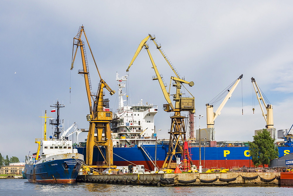 The once communist controlled Gdansk shipyards, home to the Solidarity movement, Gdansk, Poland, Europe