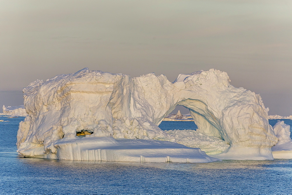 Huge icebergs calved from the Ilulissat Glacier, UNESCO World Heritage Site, Ilulissat, Greenland, Polar Regions