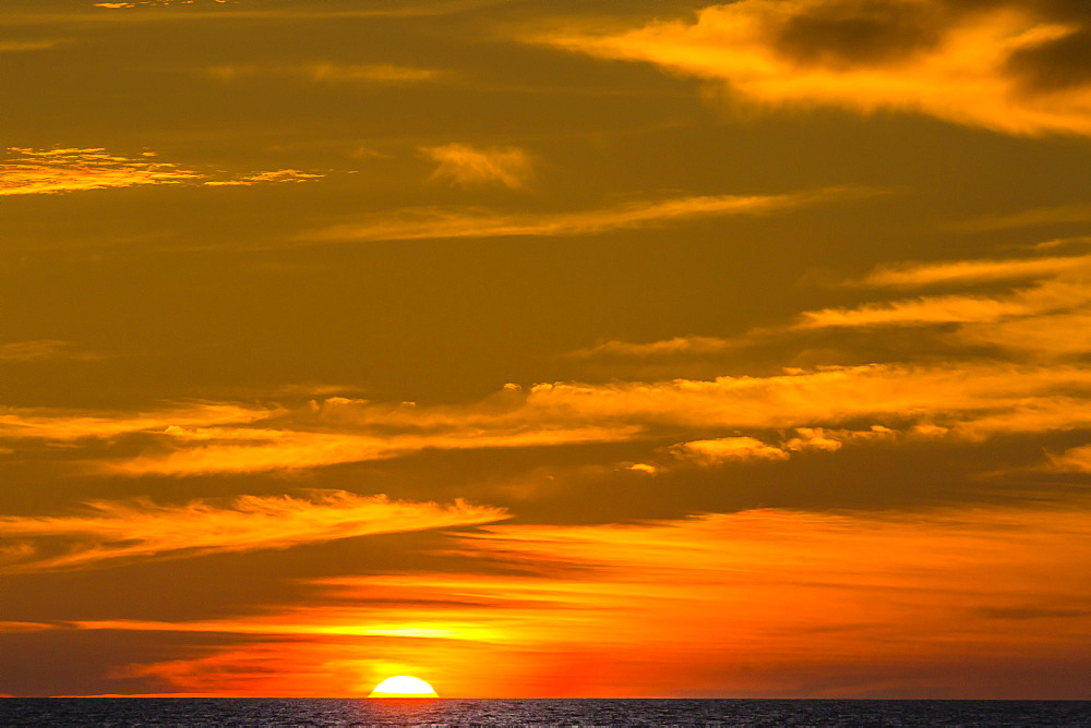 Sunrise near Los Islotes, The Islets, Baja California Sur, Mexico, North America