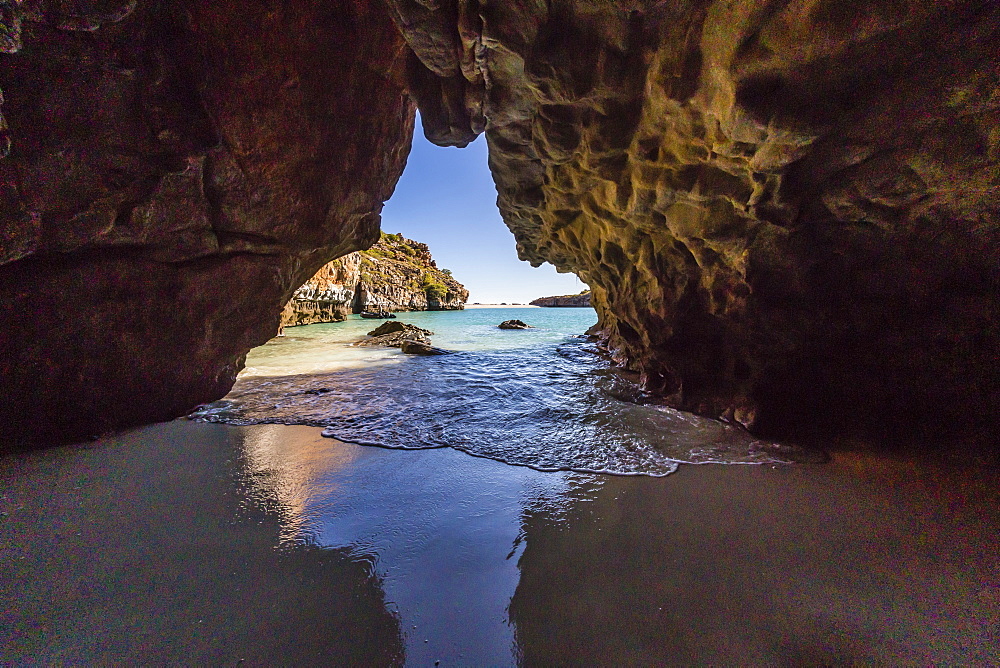 Sea cave at Bigge Island, Kimberley, Western Australia, Australia, Pacific