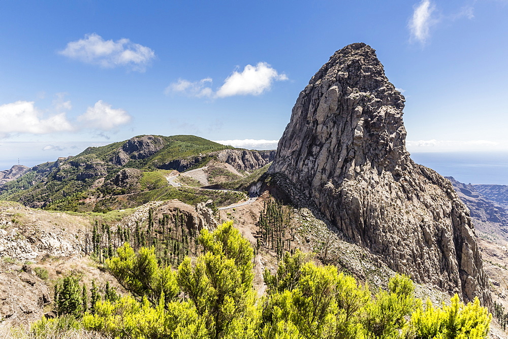 A view of the island of La Gomera, the second smallest island in the Canary Islands, Spain, Atlantic, Europe