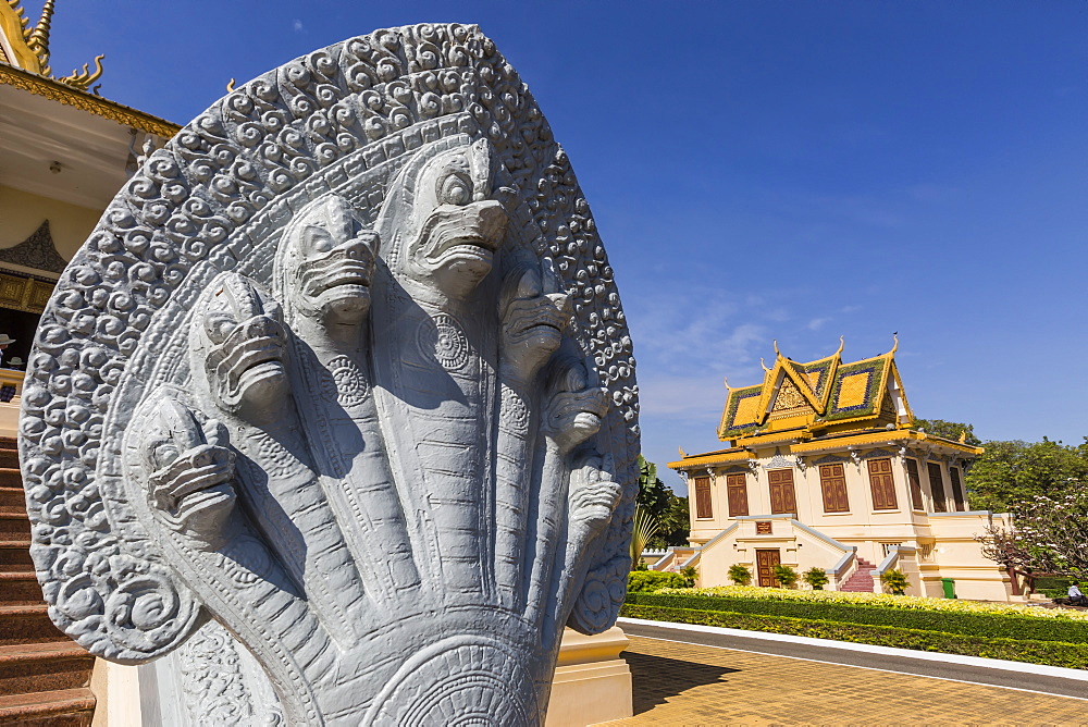 Hor Samran Phirun, Royal Palace, in the capital city of Phnom Penh, on the Mekong River, Cambodia, Indochina, Southeast Asia, Asia