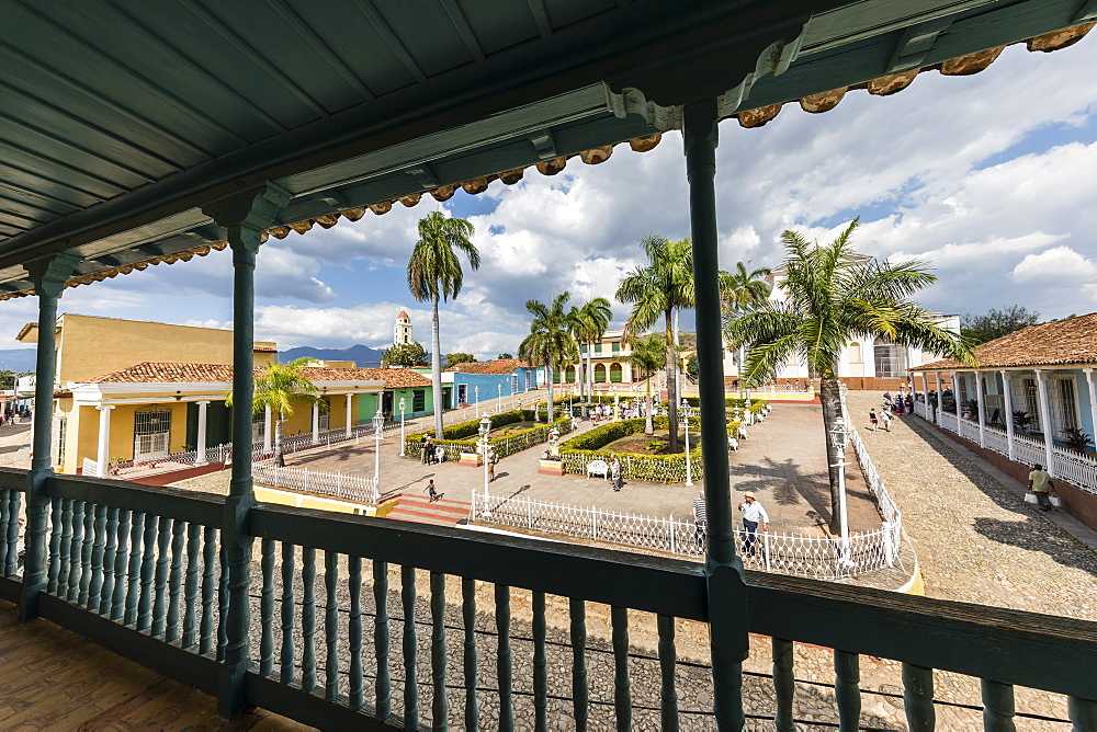 A view of the Plaza Mayor, Trinidad, UNESCO World Heritage Site, Cuba, West Indies, Caribbean, Central America