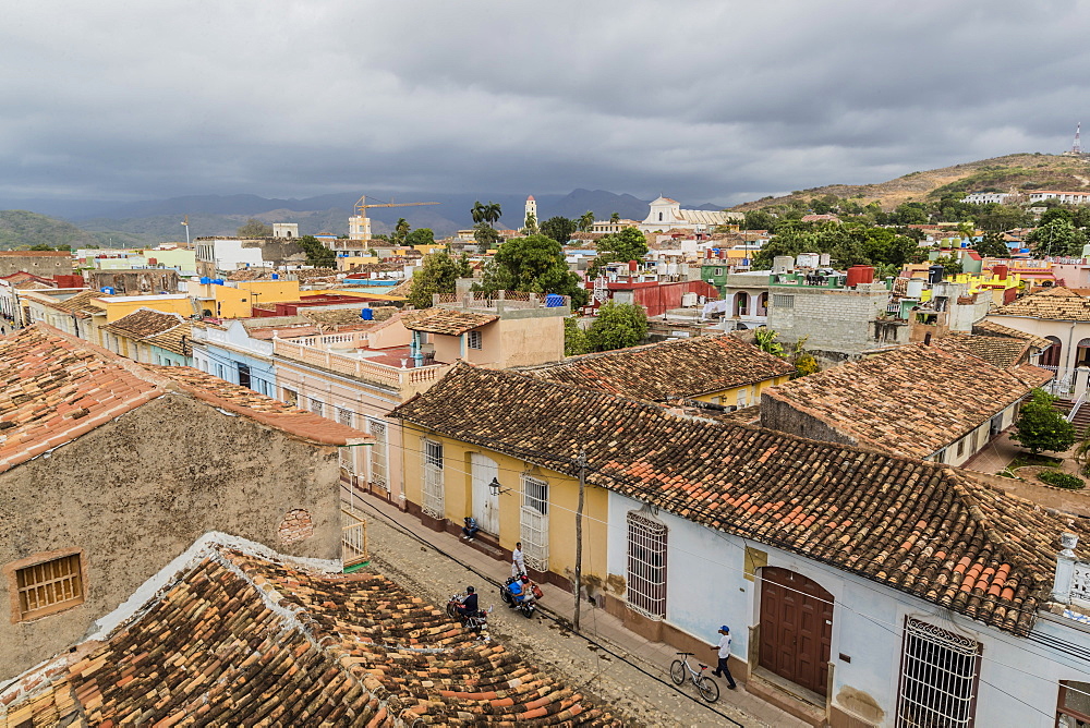 A view of the Plaza Mayor, Trinidad, UNESCO World Heritage Site, Cuba, West Indies, Caribbean, Central America