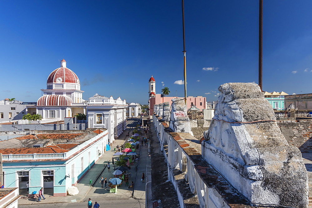 Antiguo Ayuntamiento, home of the provincial government building, UNESCO World Heritage Site, Cienfuegos, Cuba, West Indies, Caribbean, Central America