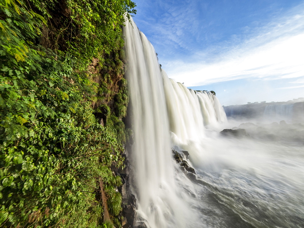 View of Iguacu Falls (Cataratas do Iguacu), UNESCO World Heritage Site, from the Brazilian side, Parana, Brazil, South America