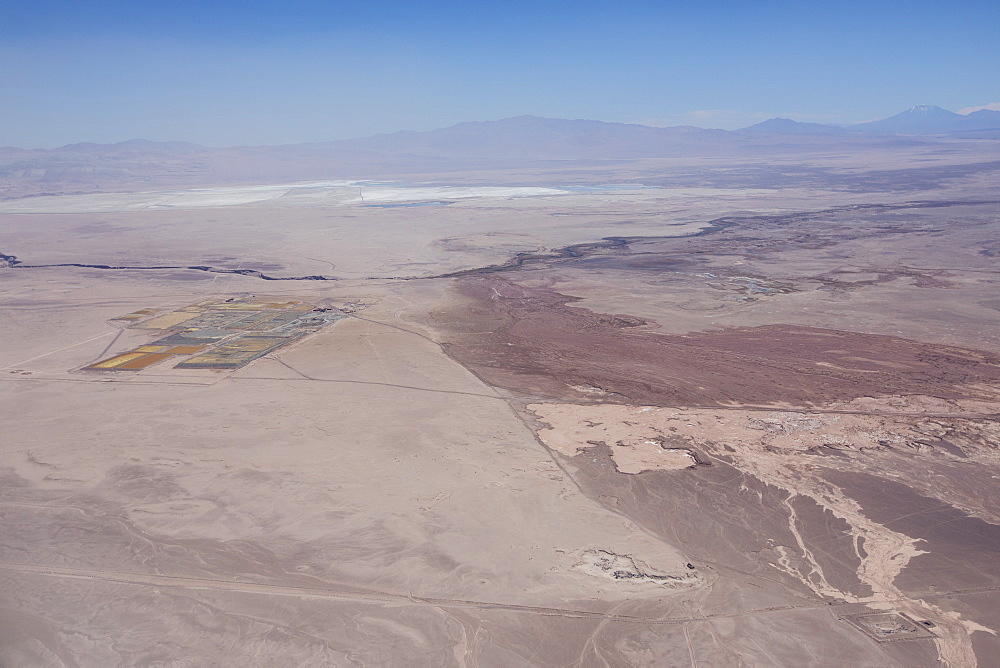 Aerial view of the Atacama Desert, Antofagasta Region, Chile, South America