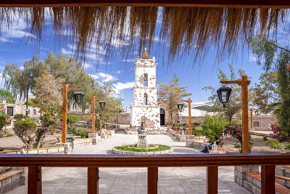 A church dating from the 1750s in the small village of Toconao, San Pedro de Atacama province, Chile, South America