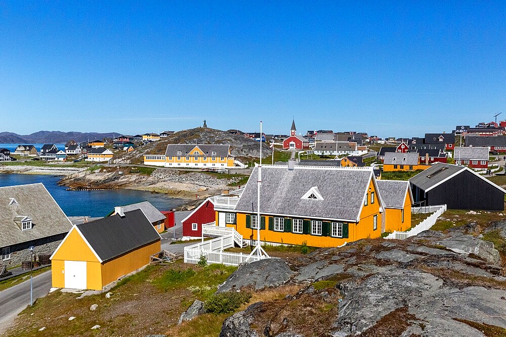 Nuuk (Godthab), the Capital and the largest city in Greenland, on the southwestern coast, Greenland, Polar Regions