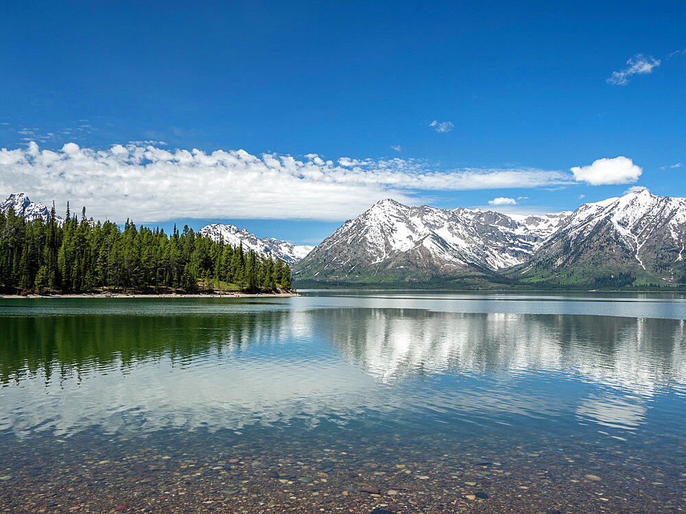 Colter Lake in Grand Teton National Park, Wyoming, United States of America, North America