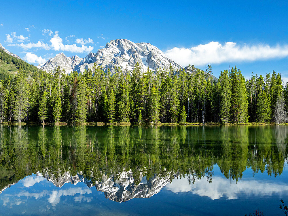 Colter Lake in Grand Teton National Park, Wyoming, United States of America, North America