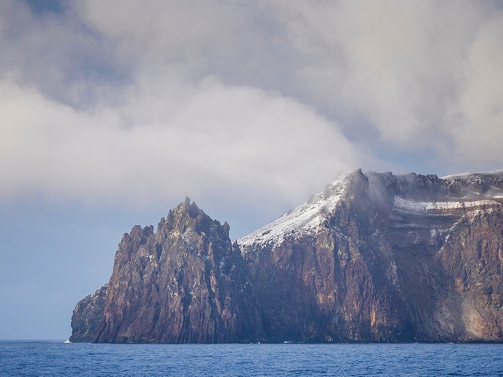 A view of Candlemas Island, an uninhabited volcanic Island in the South Sandwich Islands, South Atlantic, Polar Regions